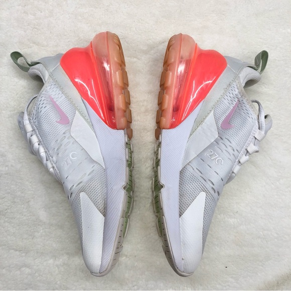 Nike air max 270 sneaker athletic running shoe white pink foam honeydew fashion - Picture 8 of 11